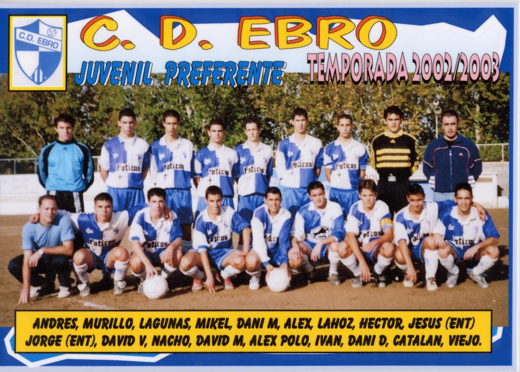 Plantilla Ebro Juvenil Preferente 02-03